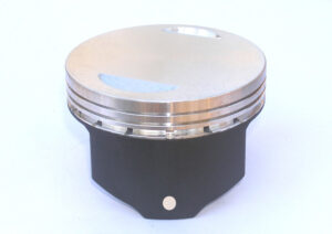 Graphite Piston skirt coating for two pistons.