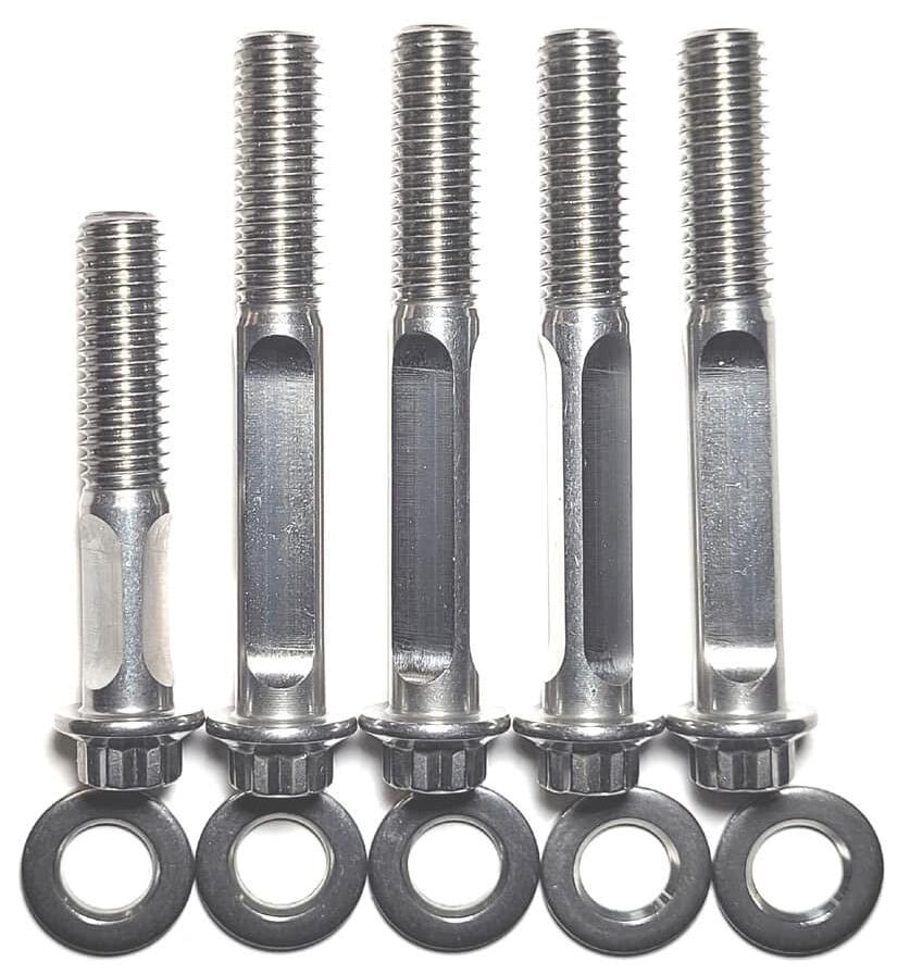 Kit 1 Reduced shank ARP 3/8″ x 16 tpi SS head bolts with rolled