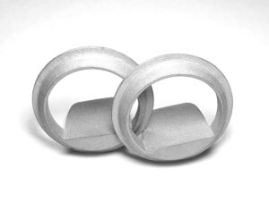 Raised exhaust D port floor stainless steel shoes (2) for increasing flow and performance with Mk 3 pipes