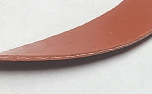 Fiberglass reinforced silicone that won't squish out (close up view)